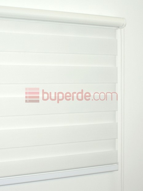 Beyaz Bambu Zebra Perde NS1001