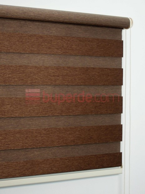 Kahve Bambu Zebra Perde NS1005