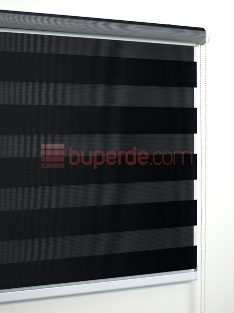 Siyah Bambu Zebra Perde NS1007