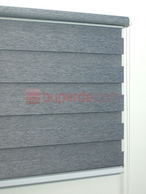 Gri Bambu Zebra Perde NS1008