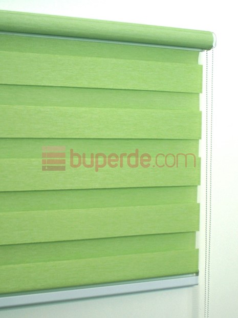 Yeşil Bambu Zebra Perde NS1009