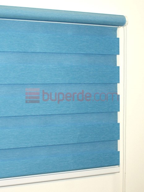 Mavi Bambu Zebra Perde NS1012