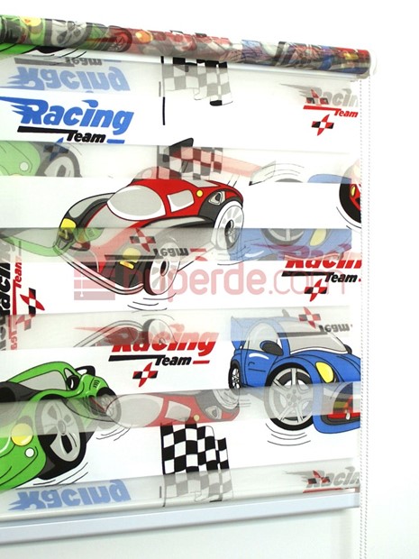 Araba Baskılı Zebra Perde NS5003