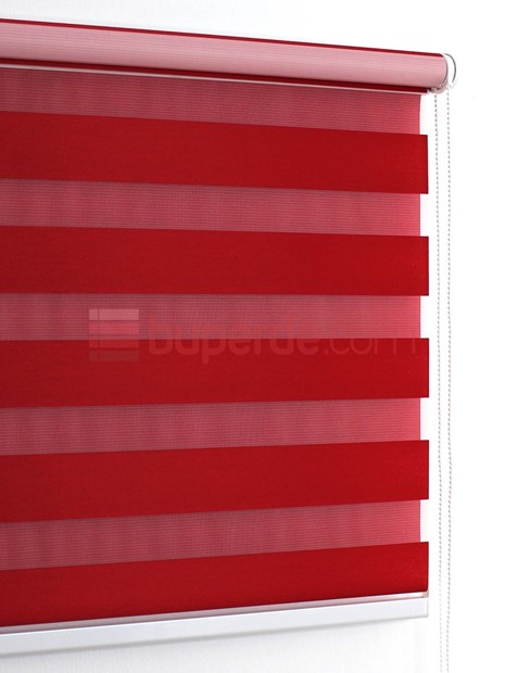 Kırmızı Eko Zebra Perde  NS1510