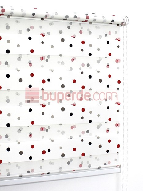 Puantiye Baskılı Zebra Perde NS5015